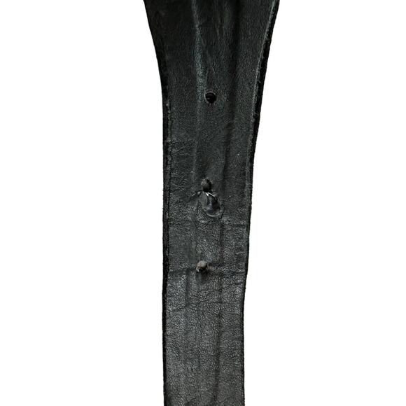 Yves Saint Laurent RARE VTG YSL Black Suede Studded Gem Belt 2816 Designer S - Picture 7 of 7